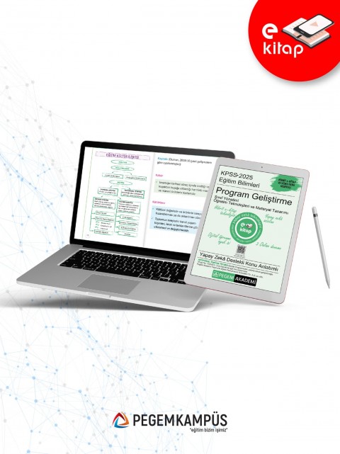 2025 KPSS Eğitim Bilimleri Program Geliştirme-Sınıf Yönetimi-Öğretim Materyalleri Konu Anlatımlı E-Kitap