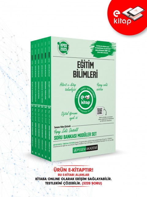 2025 KPSS Eğitim Bilimleri Tamamı Video Çözümlü Modüler E-Soru Bankası Seti