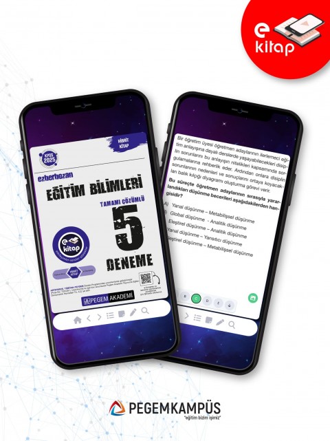 2025 KPSS Ezberbozan Eğitim Bilimleri Tamamı Çözümlü 5 E-Deneme