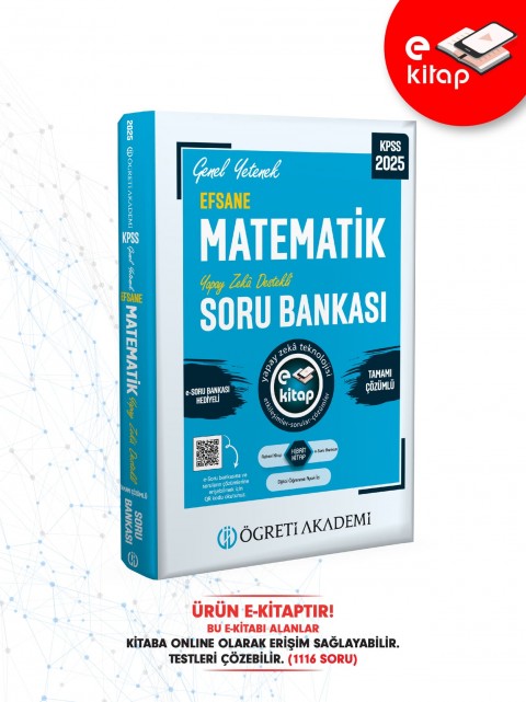 2025 KPSS Genel Yetenek Efsane Matematik Tamamı Çözümlü E-Soru Bankası