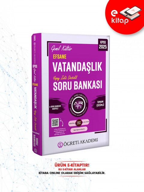 2025 KPSS Genel Kültür Efsane Vatandaşlık Tamamı Çözümlü E-Soru Bankası