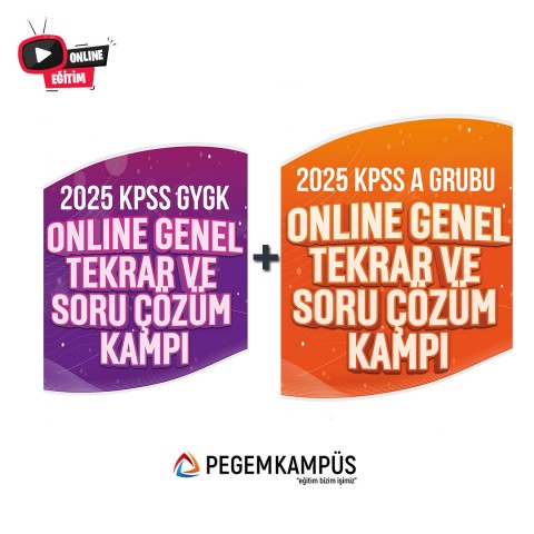 2025 KPSS Genel Yetenek Genel Kültür + A Grubu Online Genel Tekrar ve Soru Çözüm Kampı