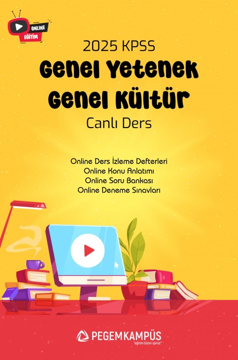 2025 KPSS Genel Yetenek Genel Kültür Canlı Ders + Online Materyaller