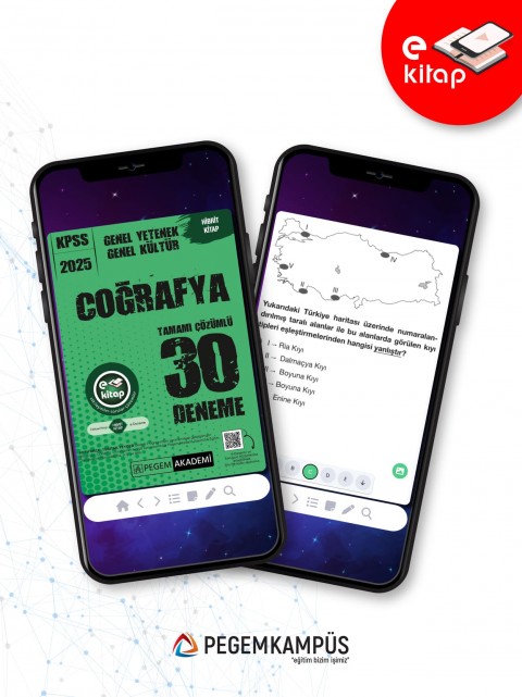 2025 KPSS Genel Yetenek Genel Kültür Coğrafya 30 E-Deneme