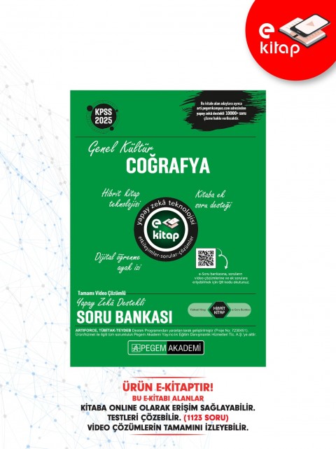 2025 KPSS Genel Yetenek Genel Kültür Coğrafya E-Soru Bankası