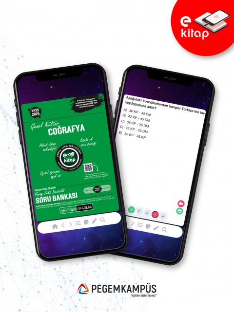 2025 KPSS Genel Yetenek Genel Kültür Coğrafya E-Soru Bankası