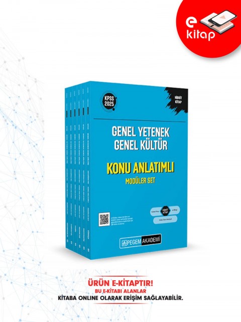 2025 KPSS Genel Yetenek Genel Kültür Lisans Konu Anlatımlı Modüler E-Kitap Seti