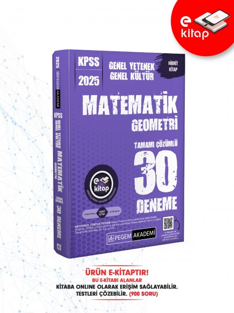2025 KPSS Genel Yetenek Genel Kültür Matematik-Geometri 30 E-Deneme