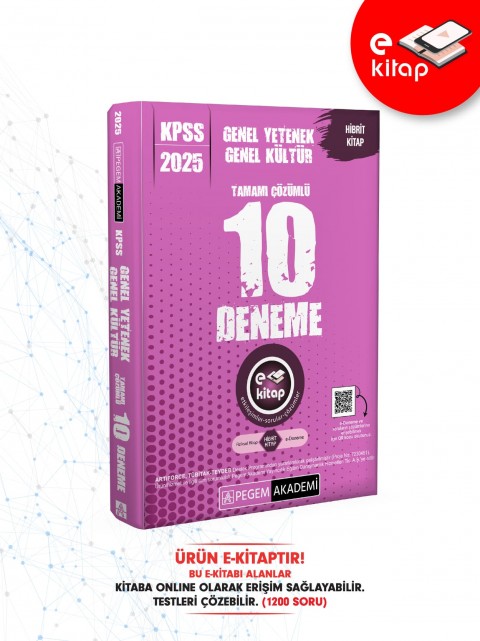 2025 KPSS Genel Yetenek Genel Kültür Tamamı Çözümlü 10 E-Deneme