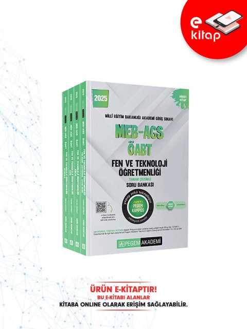 2025 MEB-AGS ÖABT Fen Bilimleri Öğretmenliği E-Soru Bankası