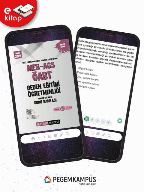 2025 MEB-AGS ÖABT Beden Eğitimi Öğretmenliği E-Soru Bankası