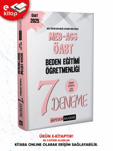 2025 MEB-AGS-ÖABT Beden Eğitimi Öğretmenliği Tamamı Çözümlü 7 E-Deneme