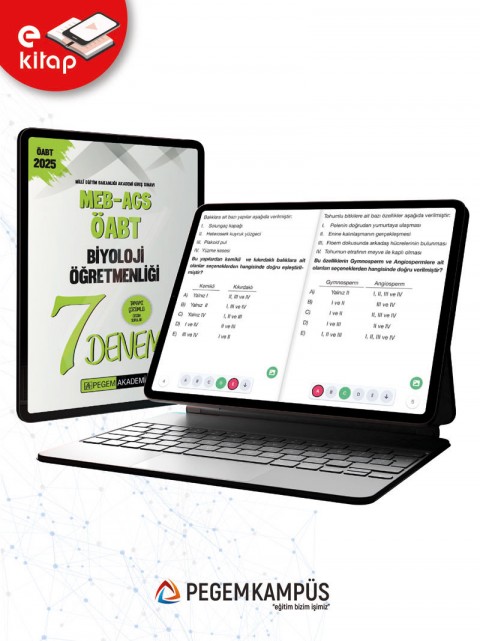 2025 MEB-AGS-ÖABT Biyoloji Öğretmenliği Tamamı Çözümlü 7 E-Deneme