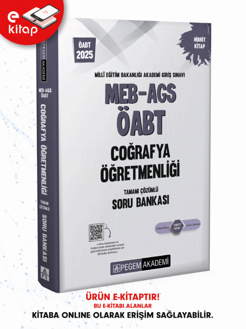 2025 MEB-AGS ÖABT Coğrafya Öğretmenliği E-Soru Bankası