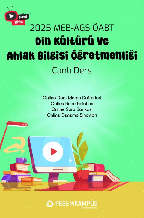 2025 MEB-AGS ÖABT Din Kültürü ve Ahlak Bilgisi Öğretmenliği Canlı Ders + Online Materyaller