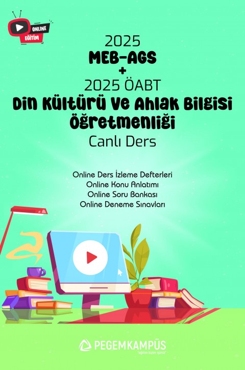 2025 MEB-AGS + ÖABT Din Kültürü ve Ahlak Bilgisi Öğretmenliği Canlı Dersler + Online Materyaller