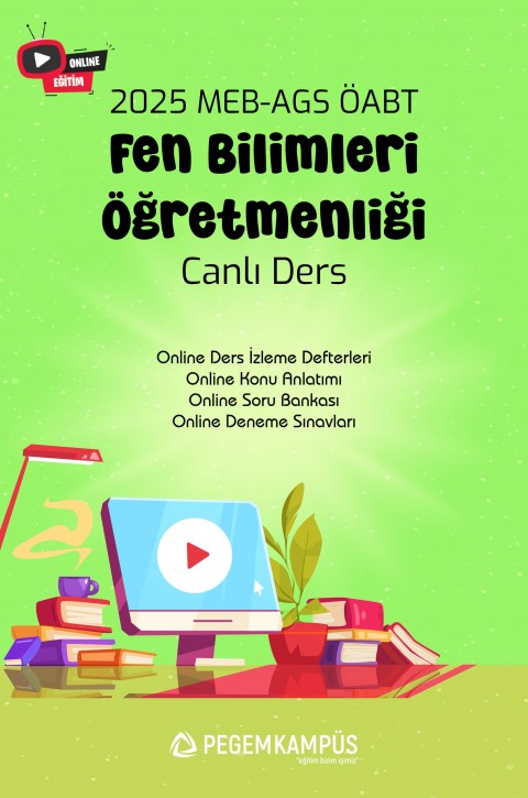 2025 MEB-AGS ÖABT Fen Bilimleri Öğretmenliği Canlı Ders + Online Materyaller