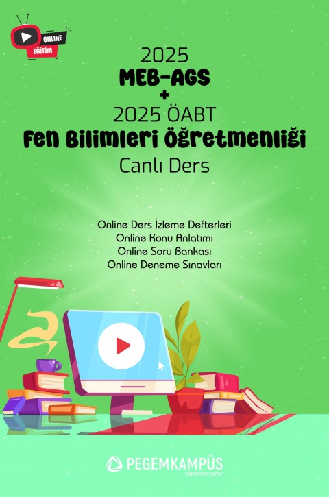 2025 MEB-AGS + ÖABT Fen Bilimleri Öğretmenliği Canlı Dersler + Online Materyaller