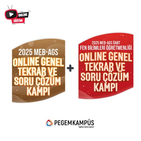 2025 MEB-AGS + ÖABT Fen Bilimleri Öğretmenliği Online Genel Tekrar ve Soru Çözüm Kampı