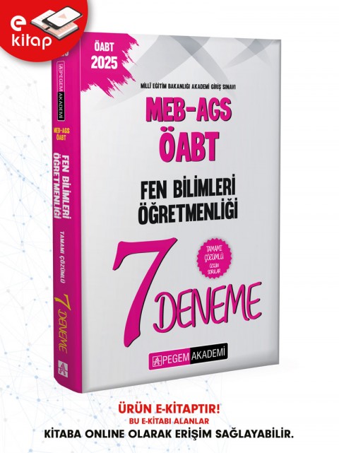 2025 MEB-AGS-ÖABT Fen Bilimleri Öğretmenliği Tamamı Çözümlü 7 E-Deneme