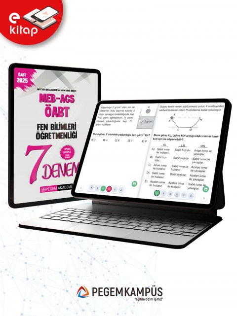 2025 MEB-AGS-ÖABT Fen Bilimleri Öğretmenliği Tamamı Çözümlü 7 E-Deneme