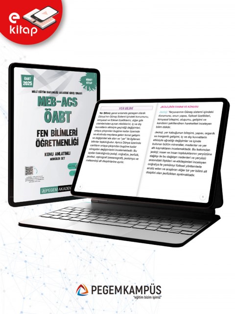 2025 MEB-AGS ÖABT Fen ve Teknoloji Öğretmenliği Konu Anlatımlı E-Kitap Seti