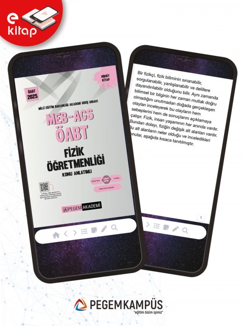 2025 MEB-AGS ÖABT Fizik Öğretmenliği Konu Anlatımlı E-Kitap