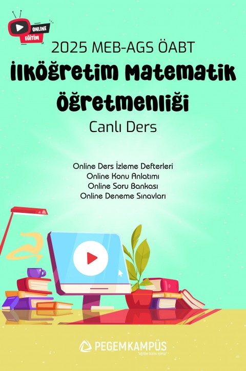 2025 MEB-AGS ÖABT İlköğretim Matematik Öğretmenliği Canlı Ders + Online Materyaller