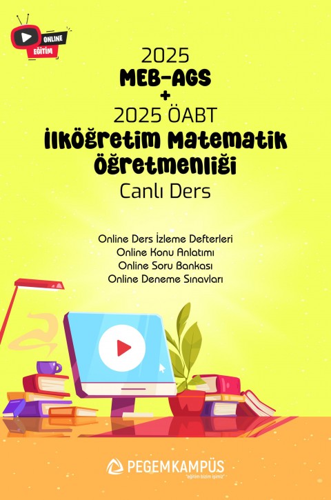2025 MEB-AGS + ÖABT İlköğretim Matematik Öğretmenliği Canlı Dersler + Online Materyaller