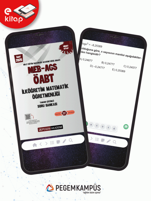 2025 MEB-AGS ÖABT İlköğretim Matematik Öğretmenliği E-Soru Bankası