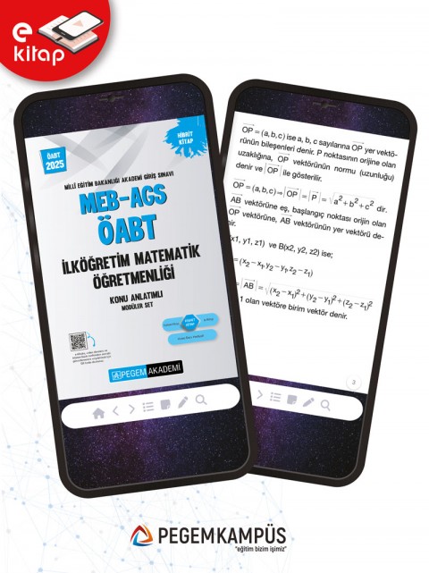 2025 MEB-AGS ÖABT İlköğretim Matematik Öğretmenliği Konu Anlatımlı E-Kitap Seti