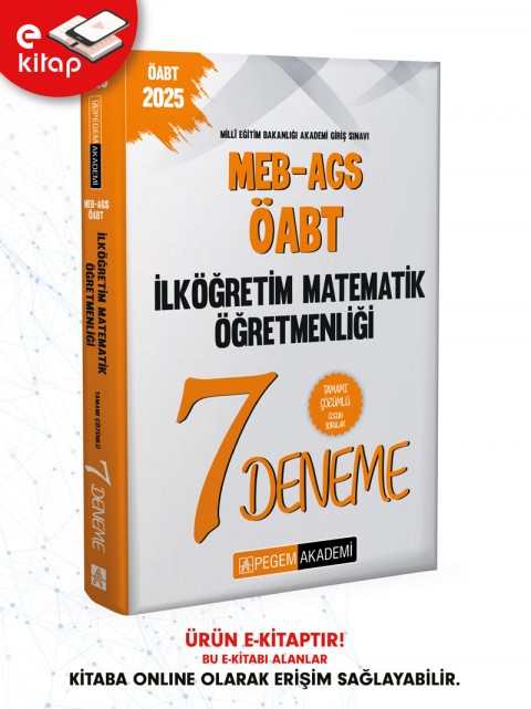 2025 MEB-AGS-ÖABT İlköğretim Matematik Öğretmenliği Tamamı Çözümlü 7 E-Deneme
