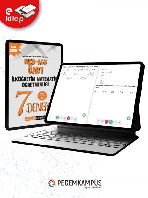 2025 MEB-AGS-ÖABT İlköğretim Matematik Öğretmenliği Tamamı Çözümlü 7 E-Deneme