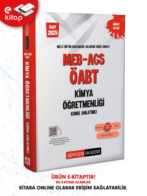 2025 MEB-AGS ÖABT Kimya Öğretmenliği Konu Anlatımlı E-Kitap