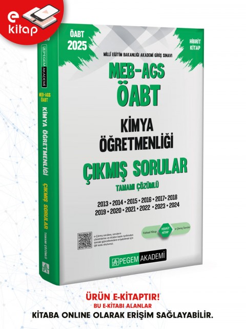 2025 MEB-AGS ÖABT Kimya Öğretmenliği Tamamı Çözümlü E-Çıkmış Sorular