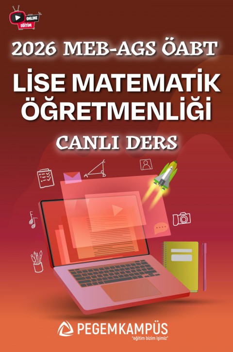2026 MEB-AGS ÖABT Lise Matematik Öğretmenliği Canlı Ders + Ders İzleme Defteri + Soru Bankası