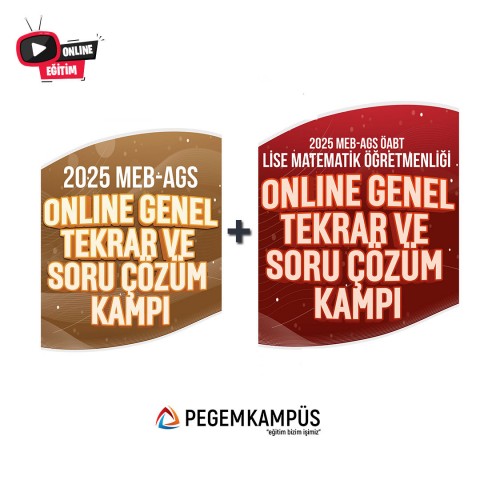 2025 MEB-AGS + ÖABT Lise Matematik Öğretmenliği Online Genel Tekrar ve Soru Çözüm Kampı