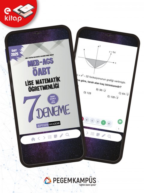 2025 MEB-AGS-ÖABT Lise Matematik Öğretmenliği Tamamı Çözümlü 7 E-Deneme