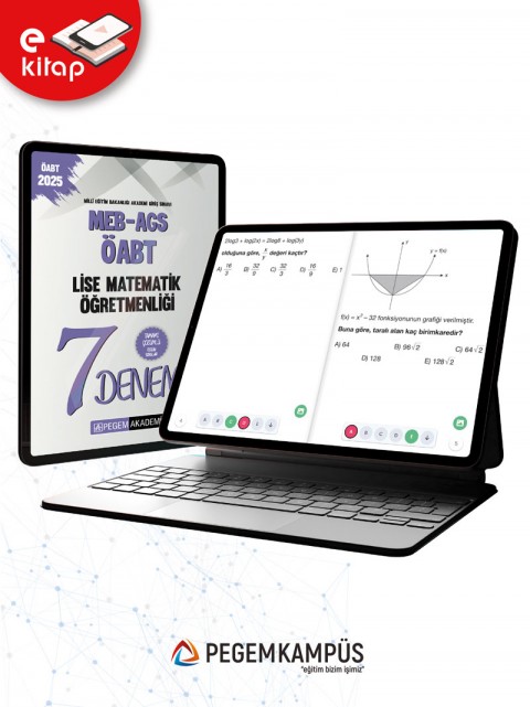 2025 MEB-AGS-ÖABT Lise Matematik Öğretmenliği Tamamı Çözümlü 7 E-Deneme