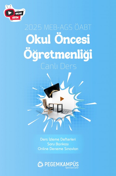2025 MEB-AGS ÖABT Okul Öncesi Öğretmenliği Canlı Ders + Ders İzleme Defteri + Soru Bankası