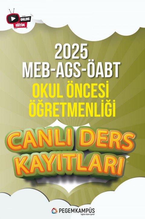 2025 MEB-AGS ÖABT Okul Öncesi Öğretmenliği Canlı Ders Kayıtları
