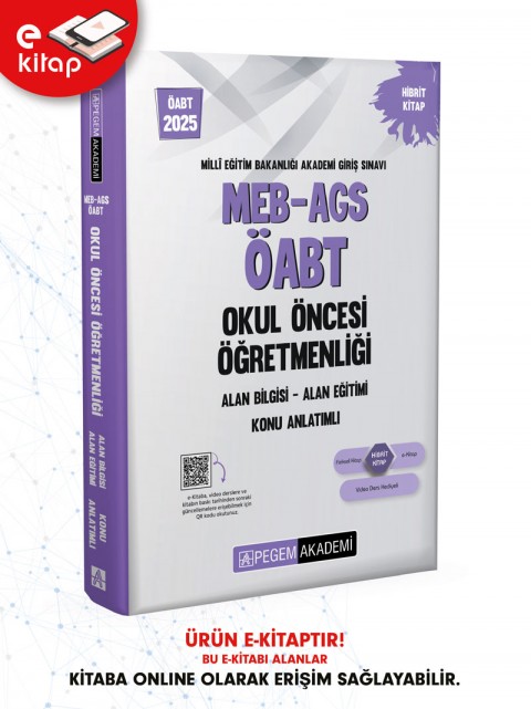 2025 MEB-AGS ÖABT Okul Öncesi Öğretmenliği Konu Anlatımlı E-Kitap