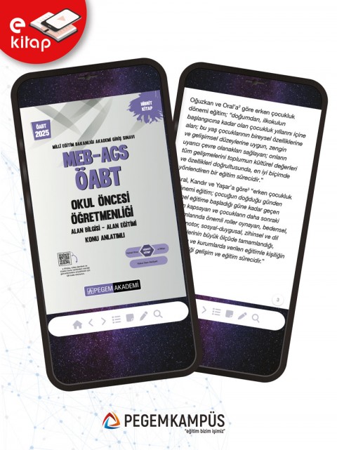 2025 MEB-AGS ÖABT Okul Öncesi Öğretmenliği Konu Anlatımlı E-Kitap