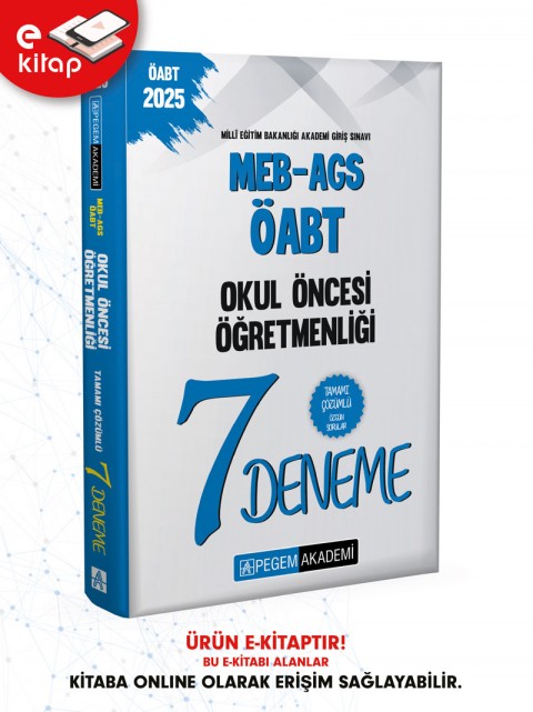 2025 MEB-AGS-ÖABT Okul Öncesi Öğretmenliği Tamamı Çözümlü 7 E-Deneme