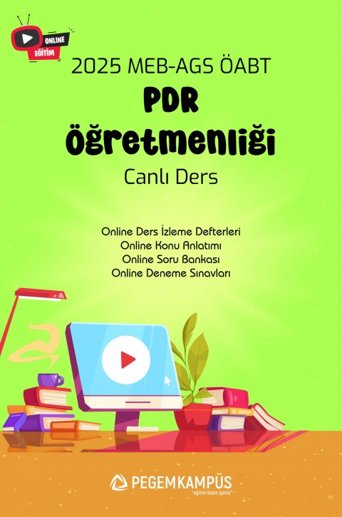 2025 MEB-AGS ÖABT PDR Öğretmenliği Canlı Ders + Online Materyaller
