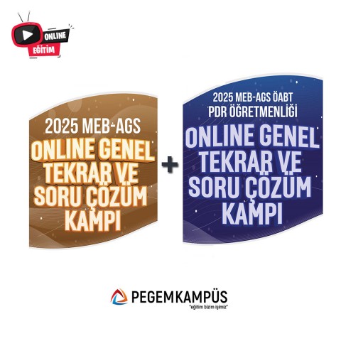 2025 MEB-AGS + ÖABT PDR Öğretmenliği Online Genel Tekrar ve Soru Çözüm Kampı