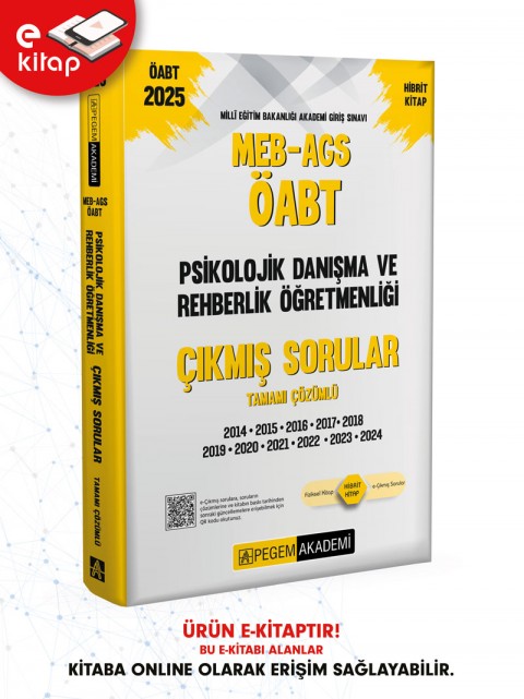 2025 MEB-AGS ÖABT Psikolojik Danışma ve Rehberlik Öğretmenliği Tamamı Çözümlü E-Çıkmış Sorular