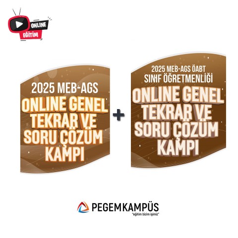2025 MEB-AGS + ÖABT Sınıf Öğretmenliği Online Genel Tekrar ve Soru Çözüm Kampı