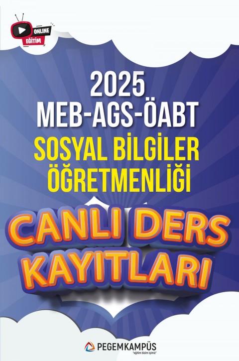 2025 MEB-AGS ÖABT Sosyal Bilgiler Öğretmenliği Canlı Ders Kayıtları