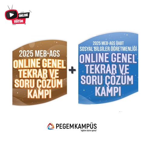 2025 MEB-AGS + ÖABT Sosyal Bilgiler Öğretmenliği Online Genel Tekrar ve Soru Çözüm Kampı